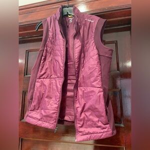 Brooks Women's Maroon Quilted Vest